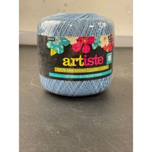 Artiste Ice Blue #10 Crochet Thread 100% Mercerized Egyptian Cotton 350 Yards
